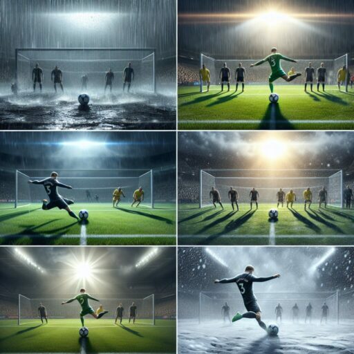 Free Kicks in Different Weather Conditions